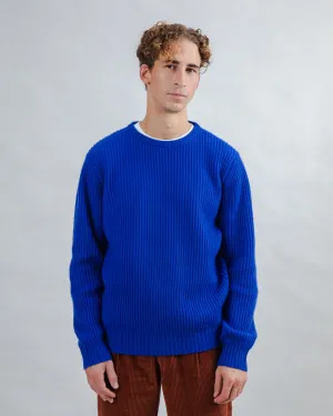 Wool Sweater Blue Klein Sports Wear