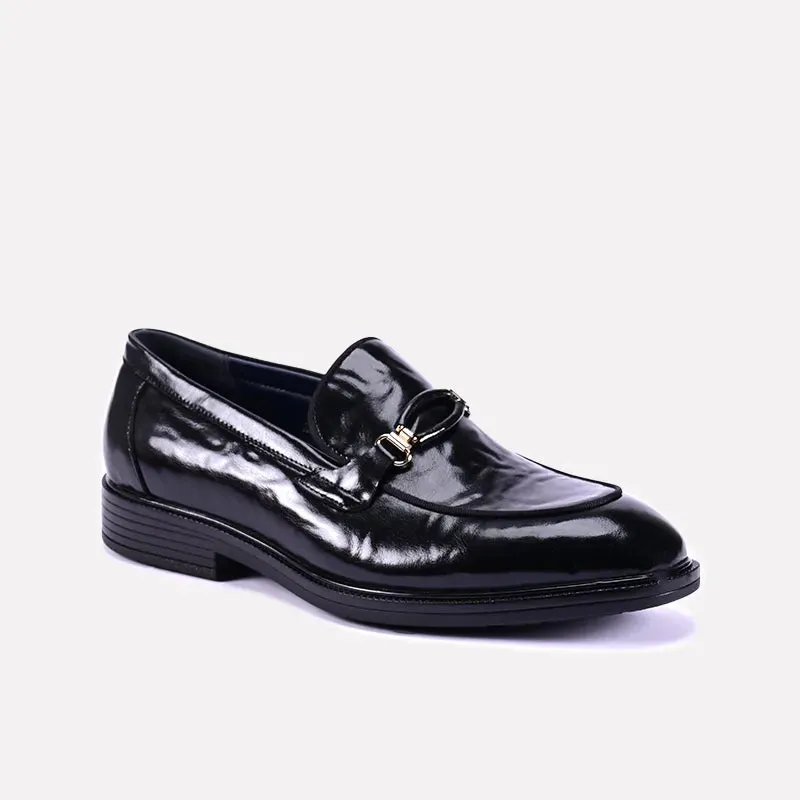 Chester Black Loafer Dress Shoes 0111241 Embossed design