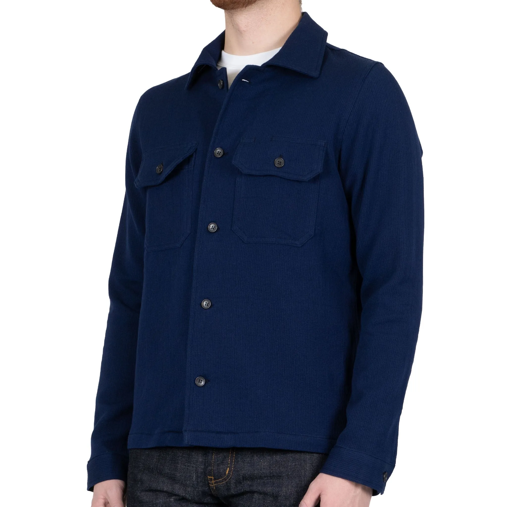 Inner Layer birthday party Work Shirt - Loose Weave Dobby - Indigo