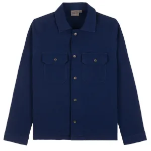 Work Shirt - Loose Weave Dobby - Indigo Military Inspired Ombre look