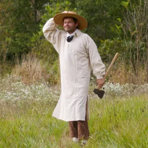 Work Smock - Osnaburg Soft Touch Lace Accent