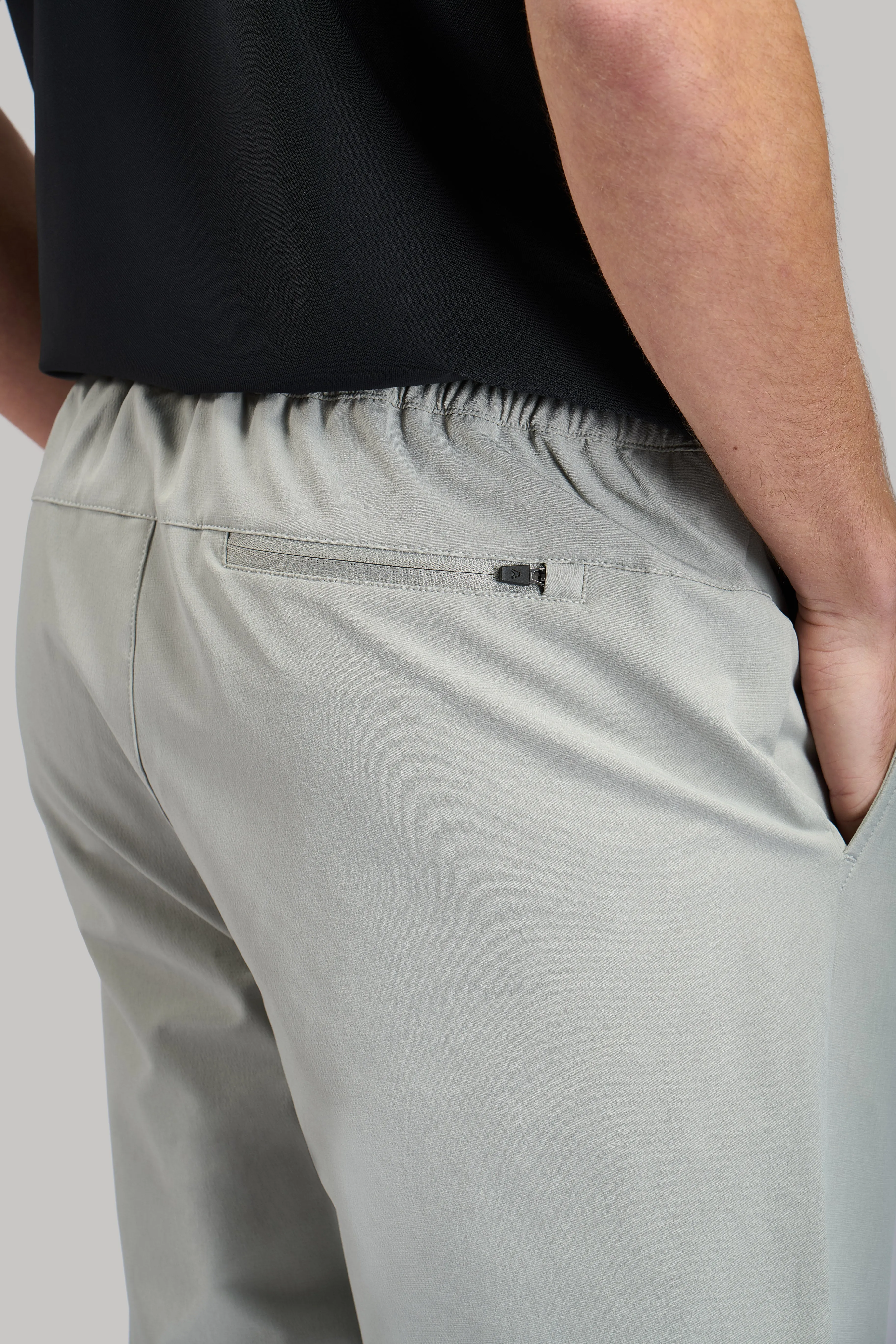 Anti Static Finish Relax Fit Design Woven Stretch Golf Joggers - Driver Grey