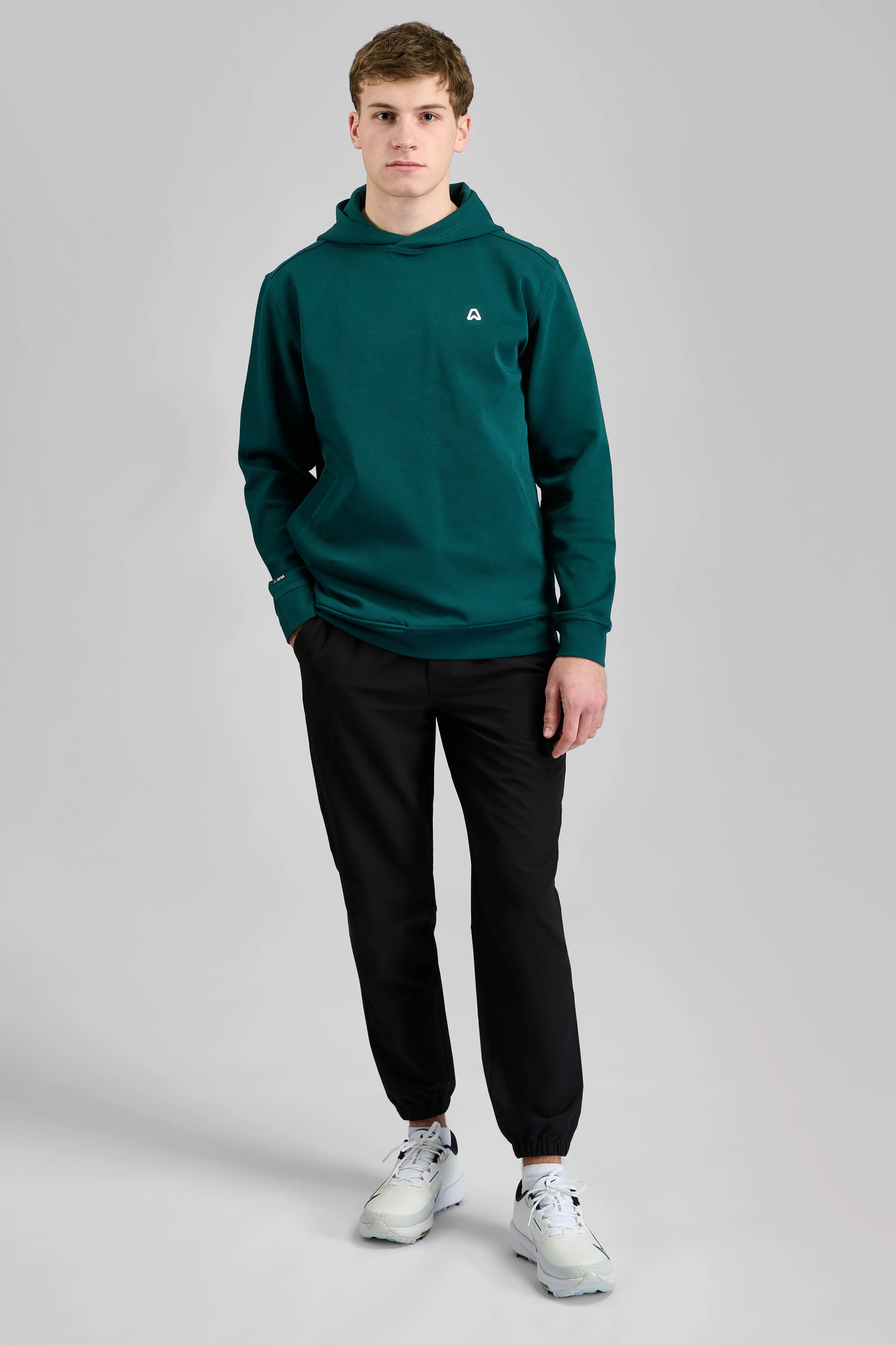 Woven Stretch Golf Joggers - Putter Black Rayon drape