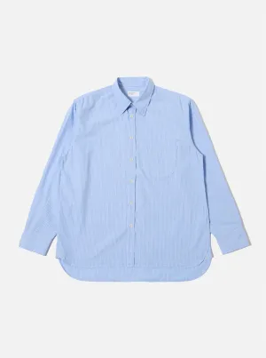 Blue Vila Stripe Narrow Lazy Day Shirt Temperature Regulating Go-To Look