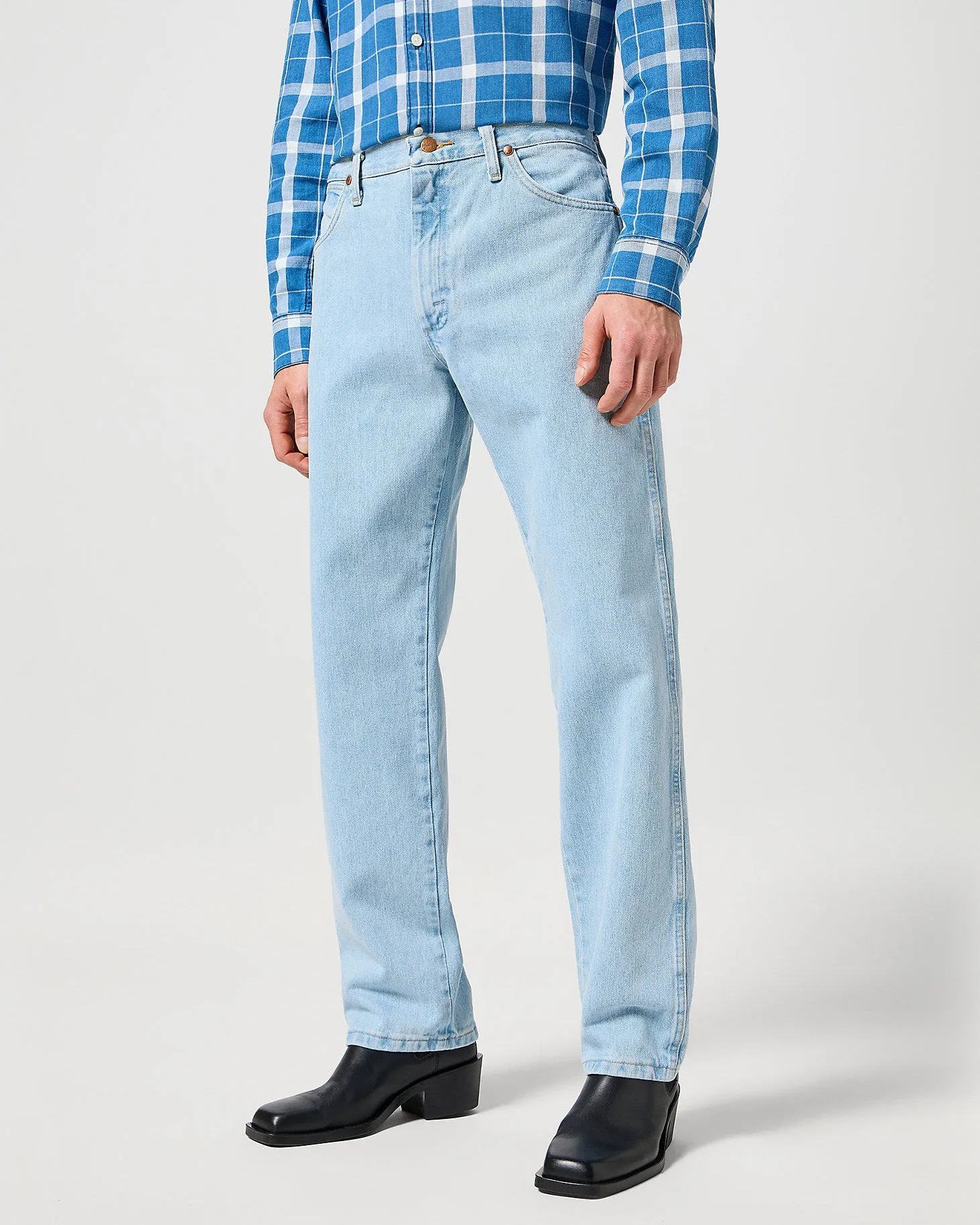 Wrangler 13MWZ Original Cowboy Cut Mens Jeans - Bleach Classic Style Modern Cut