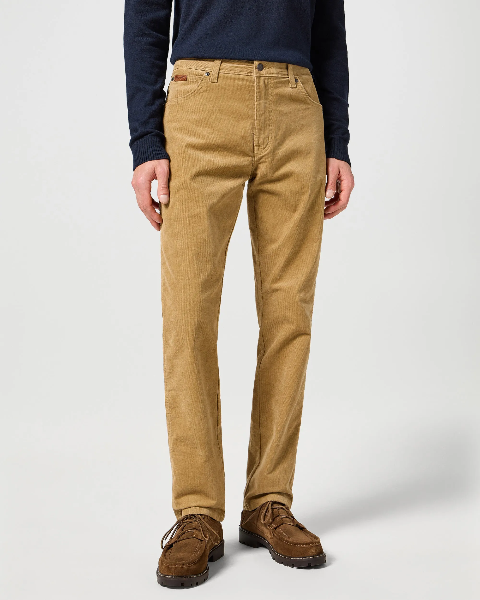 Cool Day Look Wrangler Texas SLIM Mens Cords - Tigers Eye