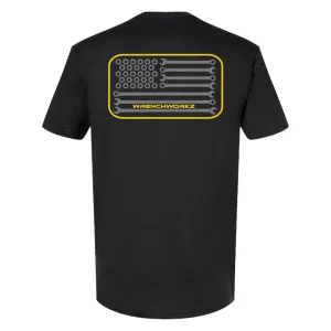 Casual and Soft Wrench Flag T-shirt