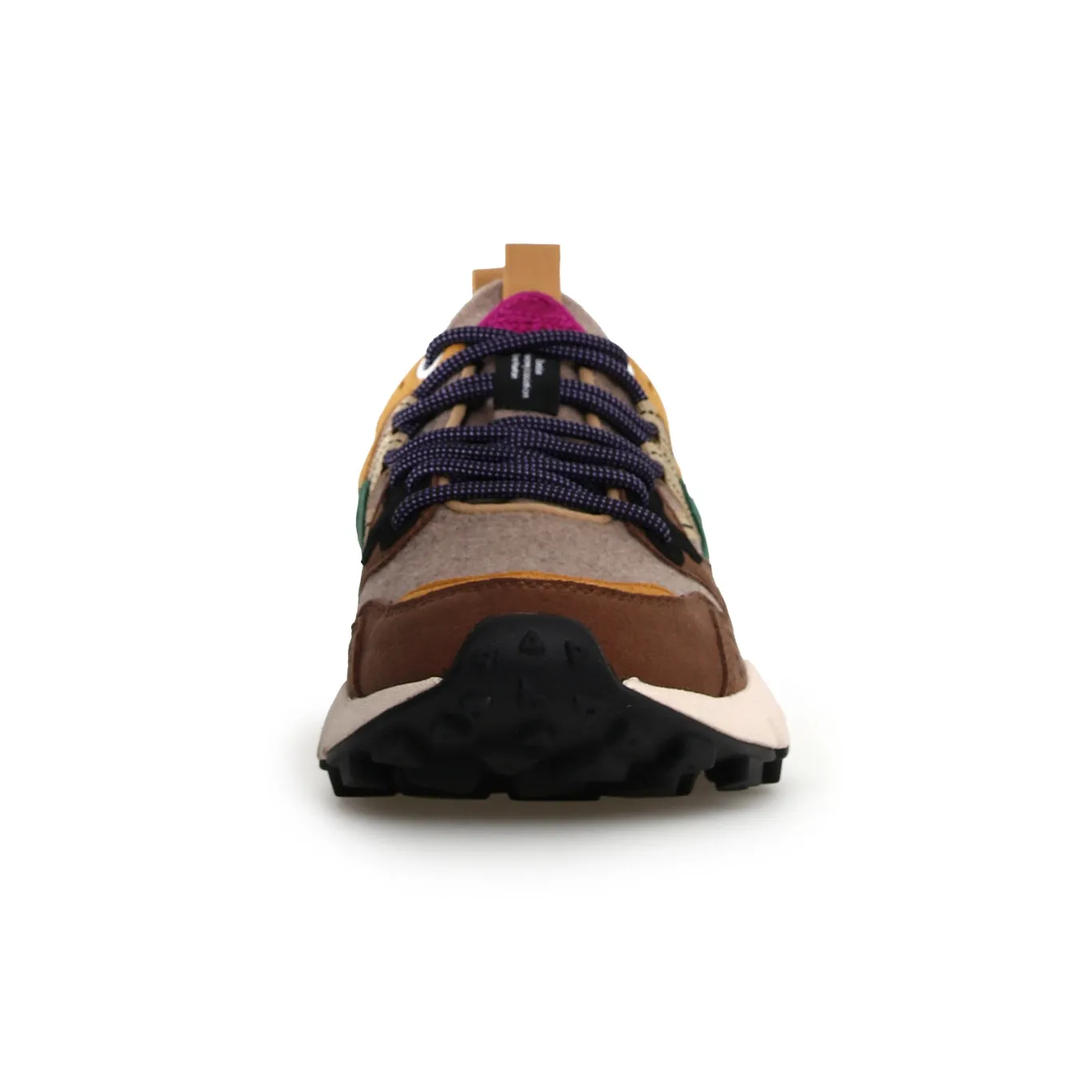 Match Fit Yamano 3 Uni Kaiso Eco Suede/Eco Wool Trainer - Brown Multi