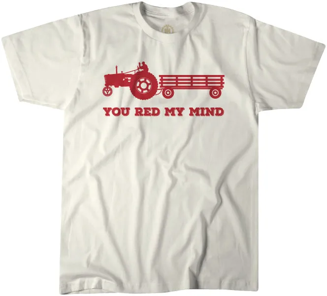 Contrast Inner Binding Wedding You Red My Mind Tractor Tee