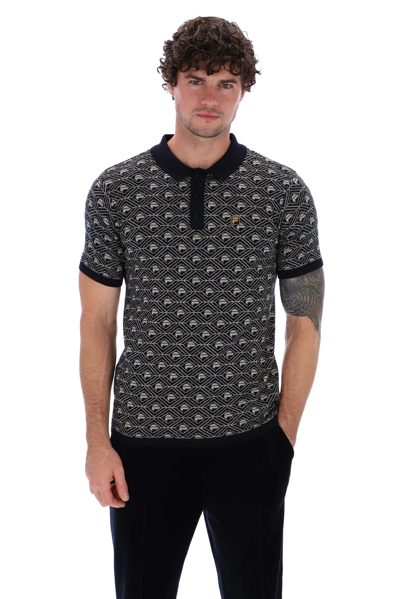 Zano Geo Pattern Polo Comfy Layer Comfy Style