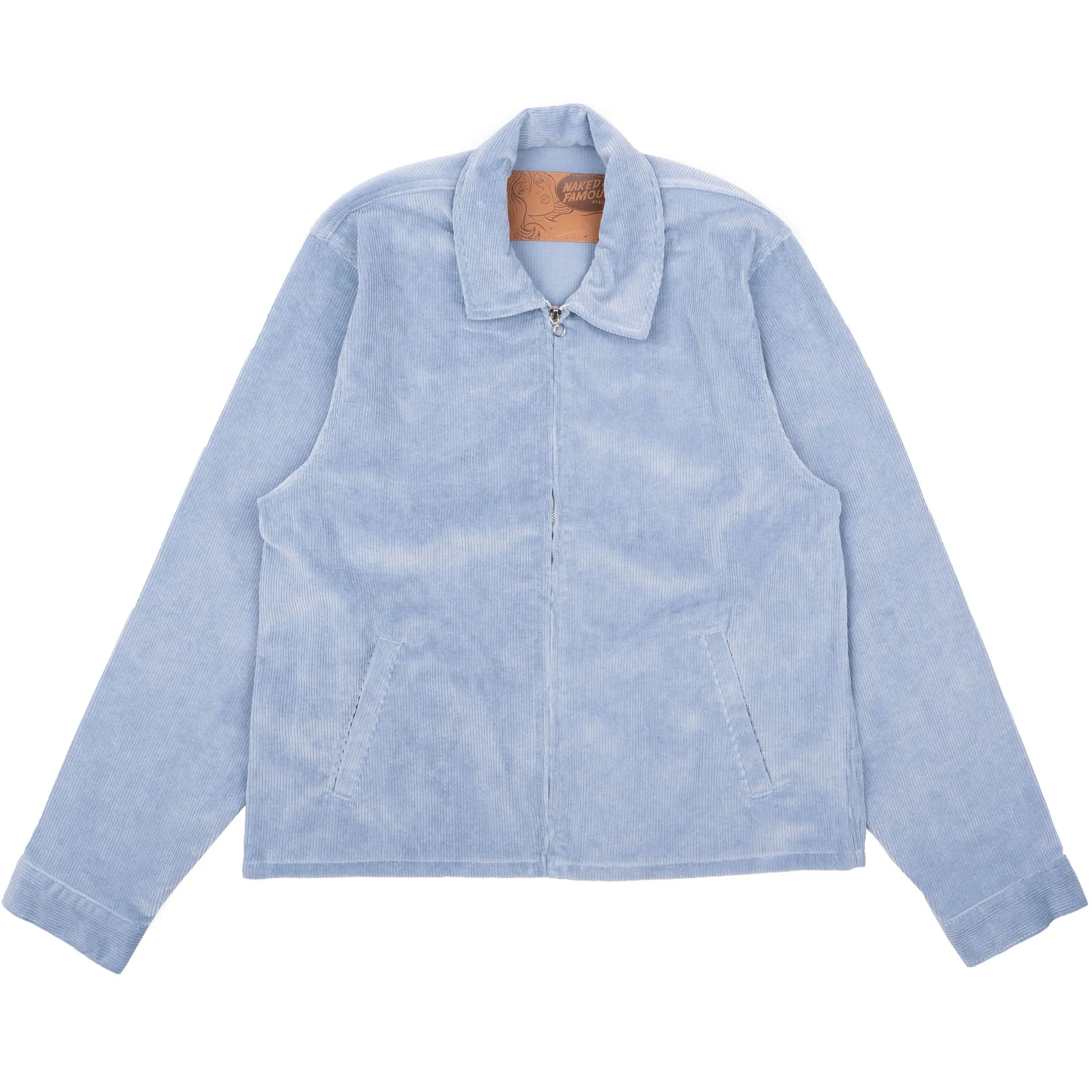 Zip Chore - Faded Corduroy Organic - Pale Indigo Good Material