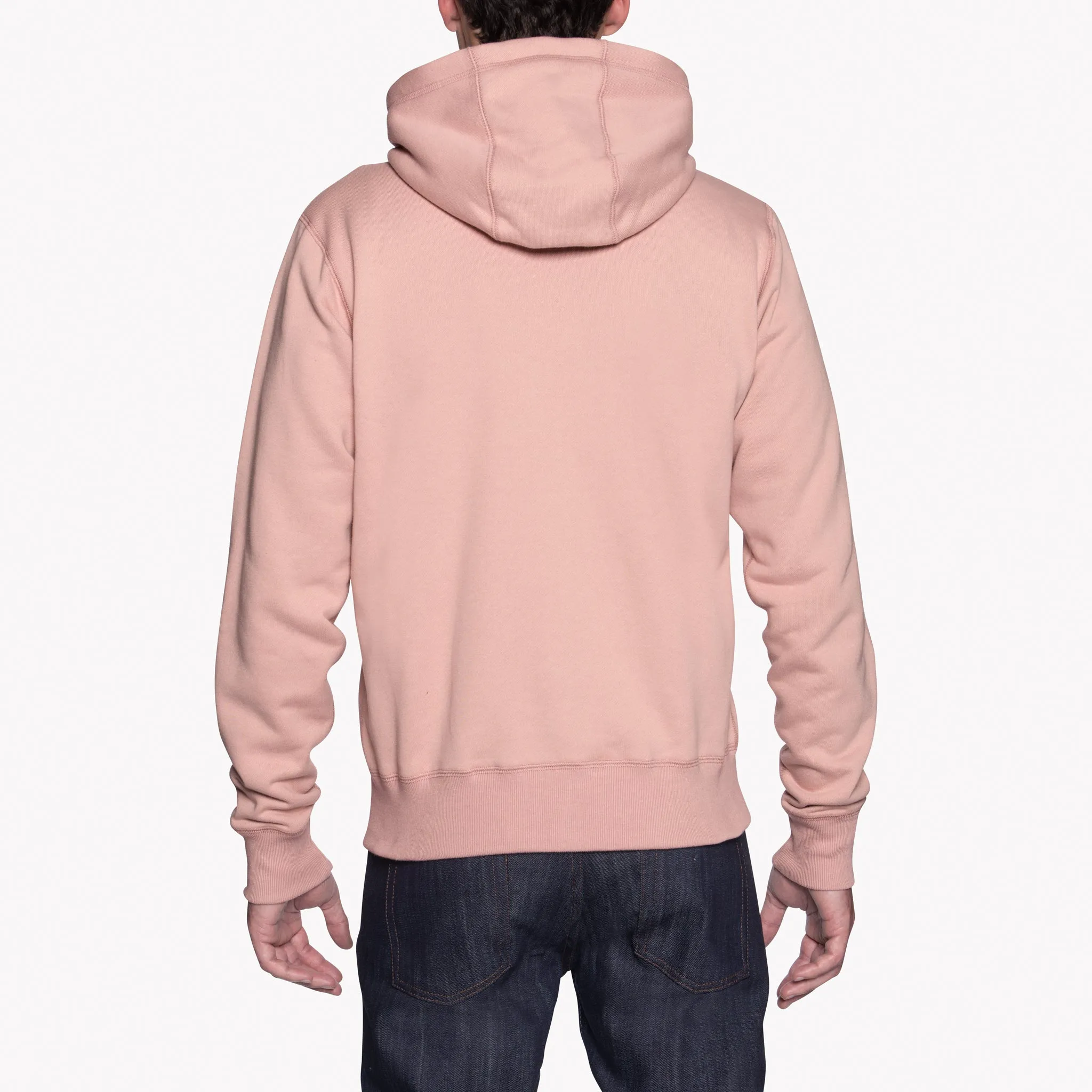Zip Hoodie - Heavyweight Terry - Blush Core Bold