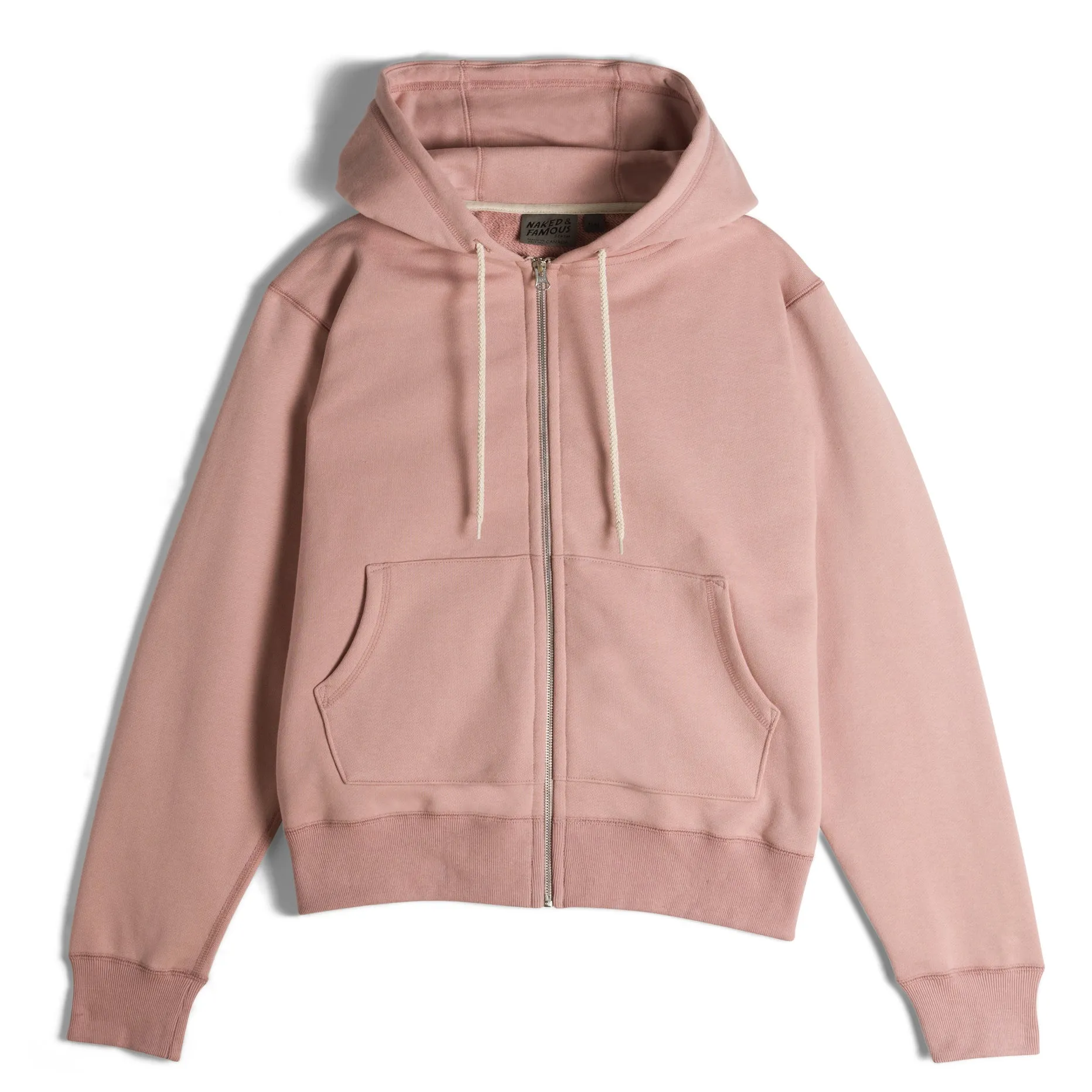 material trend Layer Chic Zip Hoodie - Heavyweight Terry - Blush