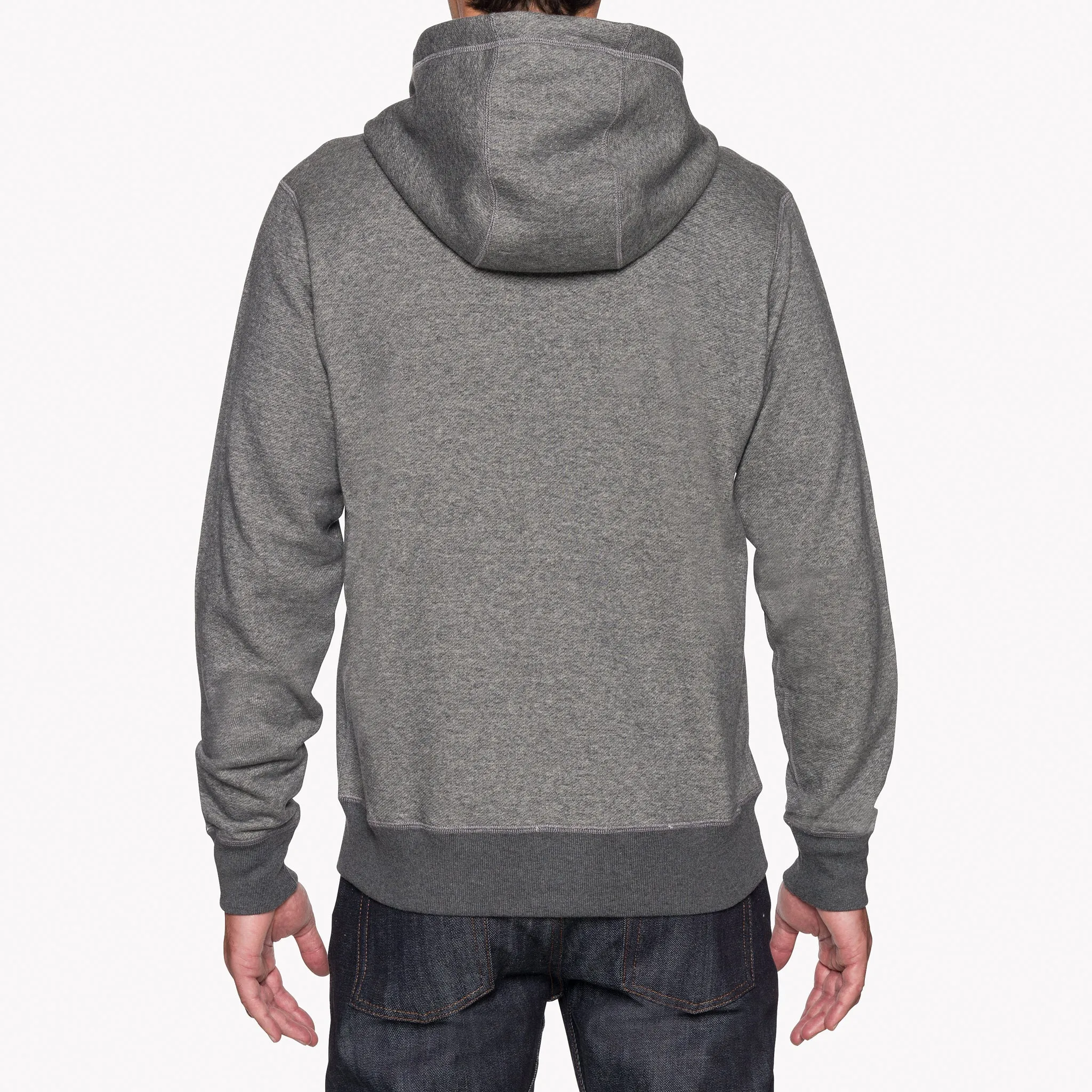Zip Hoodie - Heavyweight Terry - Charcoal Work Wear waterproof
