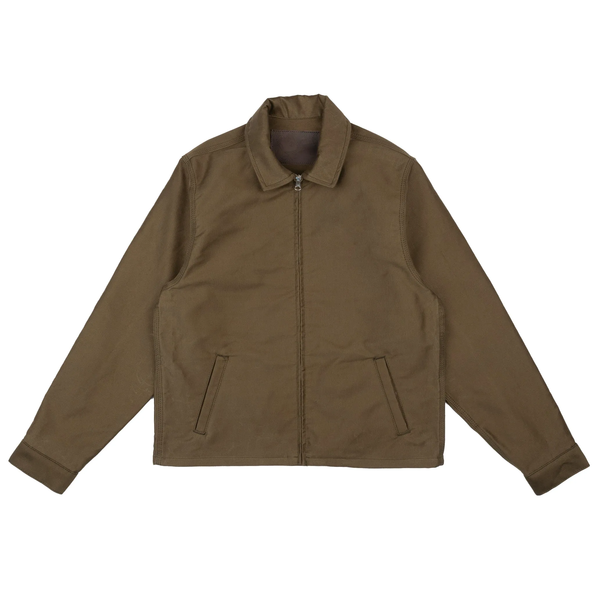 Comfy Layers Zip Jacket - Brushed Jungle Cloth - Army