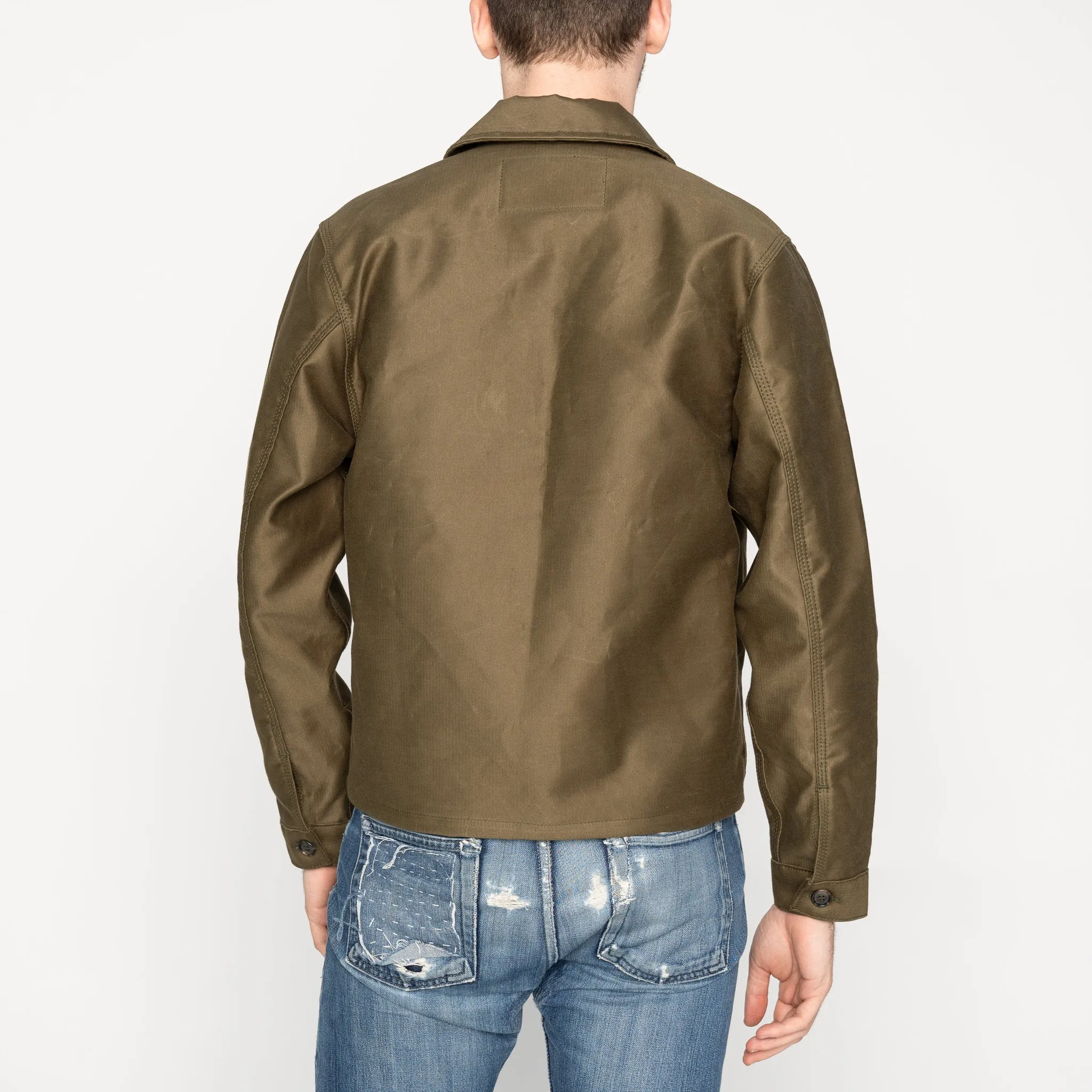 Zip Jacket - Brushed Jungle Cloth - Army RipResistant Reinforcement