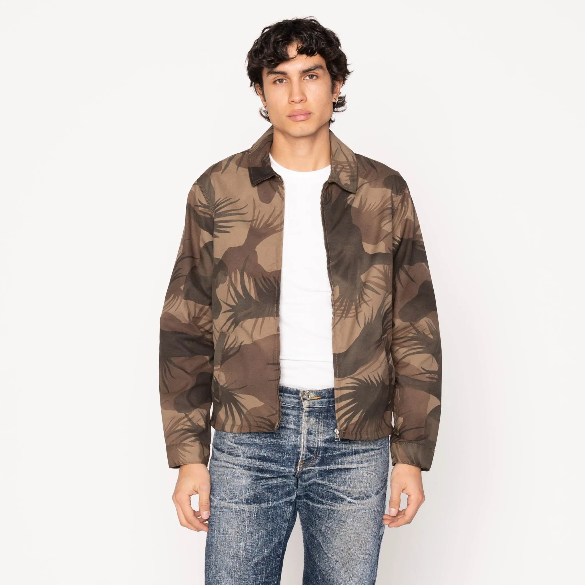 Zip Jacket - Fern Camo Double Layer Protection Cold Resist
