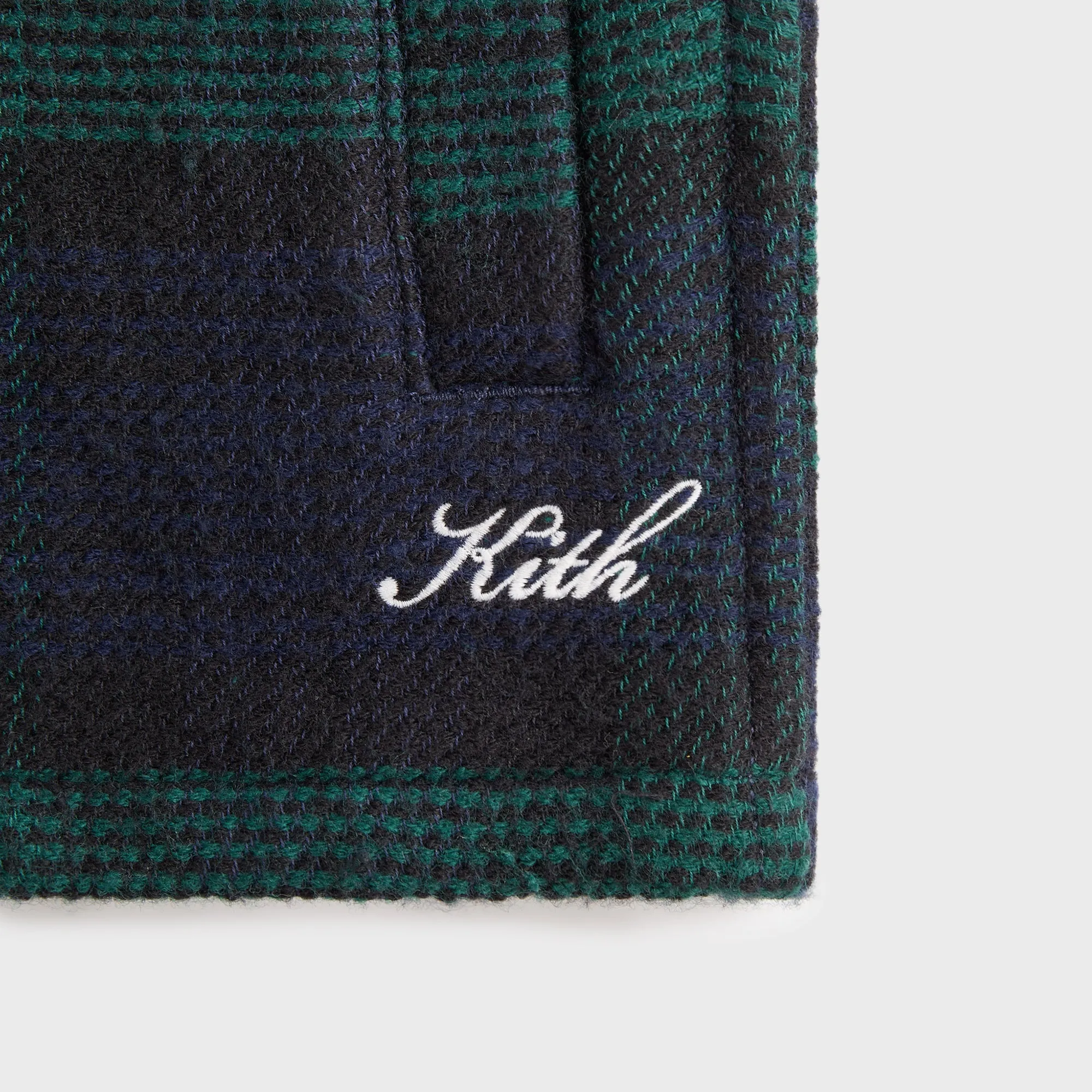 Kith Textured Plaid Isaiah Buttondown - Stadium Long Length Frictionless Inner Layer